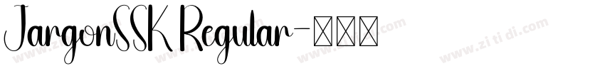 JargonSSK Regular字体转换